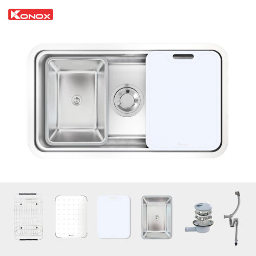 Chậu rửa chén Konox Dekor 8347SU 1 hố chống xước